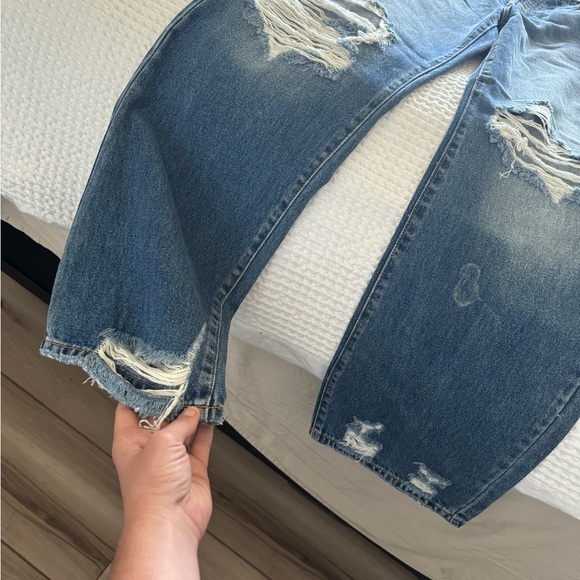 NWT Fringed Pineapple High Rise Dad Jeans!! - Picture 7 of 12